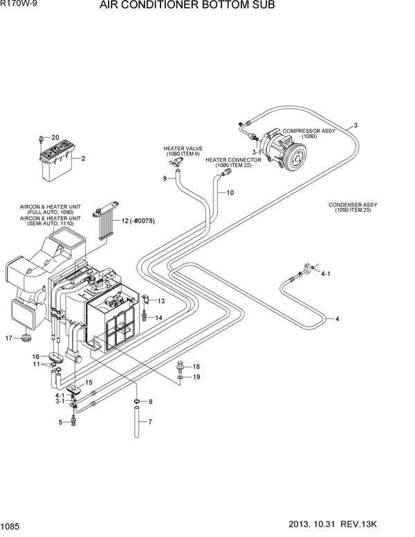 DOWNLOAD HYUNDAI R170W-9 WHEEL EXCAVATOR PARTS MANUAL