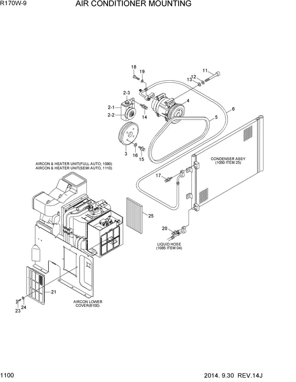 DOWNLOAD HYUNDAI R170W-9 WHEEL EXCAVATOR PARTS MANUAL