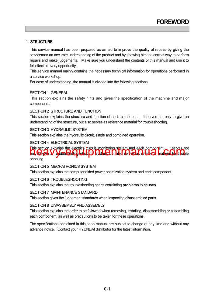 Hyundai R180LC-3 Crawler Excavator Service Repair Manual