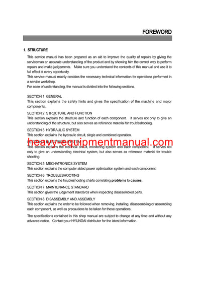 DOWNLOAD Hyundai R200W-3 Wheel Excavator Service Repair Manual