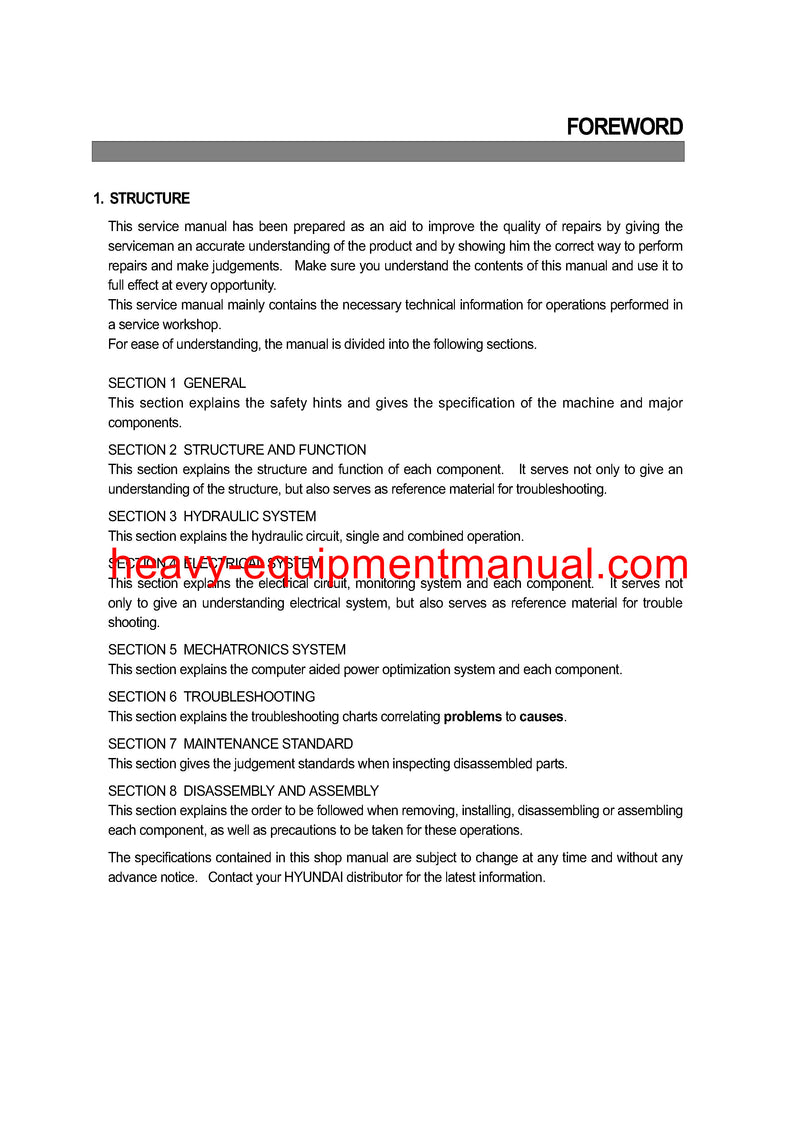 DOWNLOAD Hyundai R200W-3 Wheel Excavator Service Repair Manual