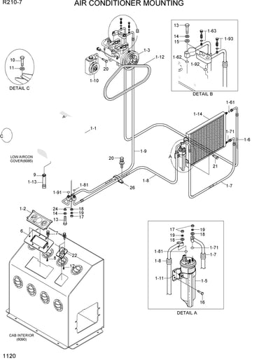 DOWNLOAD HYUNDAI R210 220LC-7H CRAWLER EXCAVATOR PARTS MANUAL