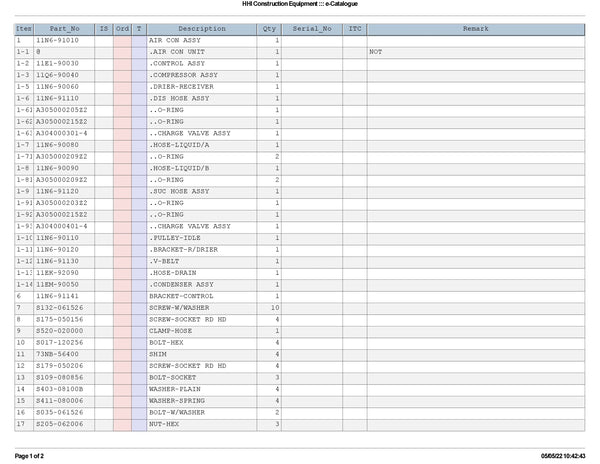 DOWNLOAD HYUNDAI R210 220LC-7H CRAWLER EXCAVATOR PARTS MANUAL