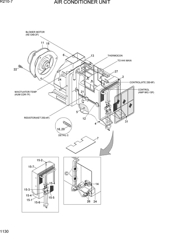 DOWNLOAD HYUNDAI R210 220LC-7H CRAWLER EXCAVATOR PARTS MANUAL