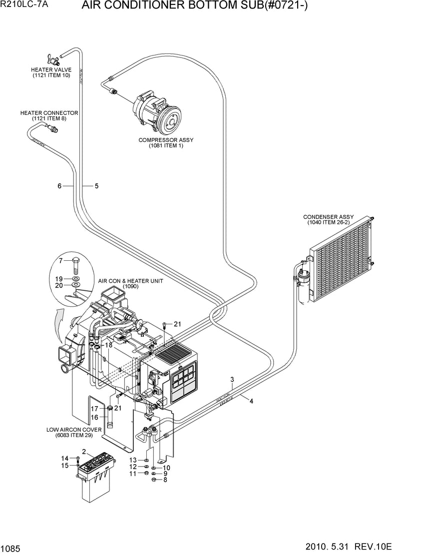 DOWNLOAD HYUNDAI R210LC-7A CRAWLER EXCAVATOR PARTS MANUAL