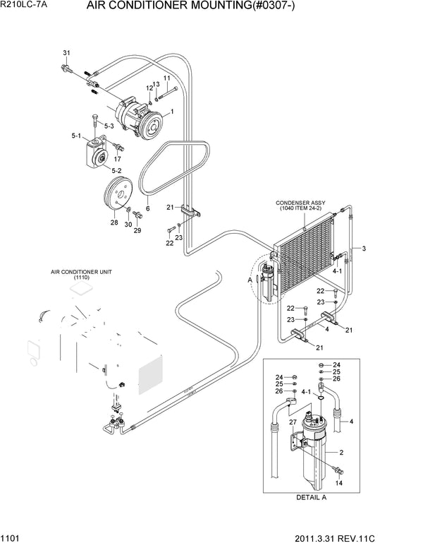 DOWNLOAD HYUNDAI R210LC-7A CRAWLER EXCAVATOR PARTS MANUAL