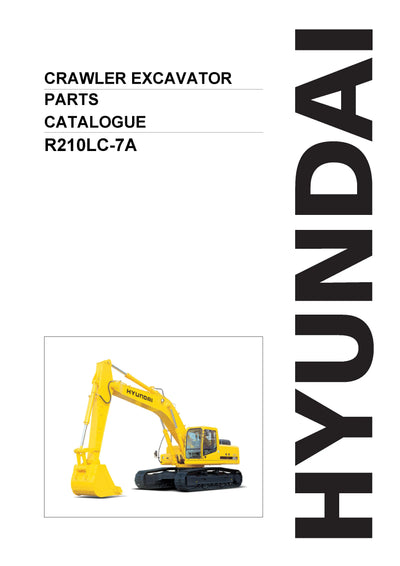 DOWNLOAD HYUNDAI R210LC-7A CRAWLER EXCAVATOR PARTS MANUAL