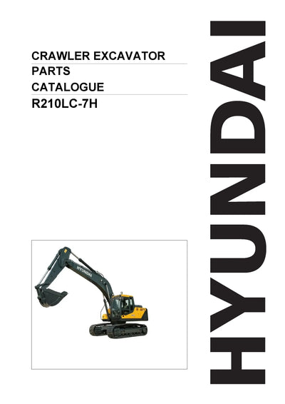 DOWNLOAD HYUNDAI R210LC-7H CRAWLER EXCAVATOR PARTS MANUAL