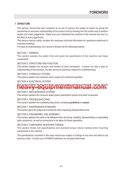 DOWNLOAD Hyundai R210NLC-7 Crawler Excavator Service Repair Manual