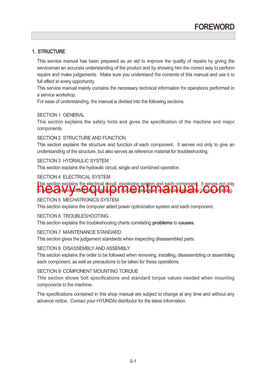 Download Hyundai R210NLC-7 Crawler Excavator Service Repair Manual