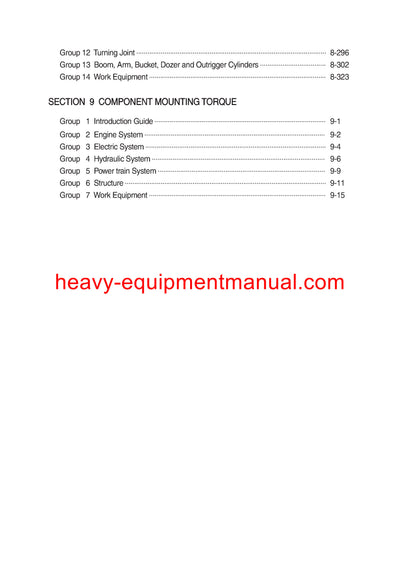Hyundai R210W-9S Wheel Excavator Service Repair Manual