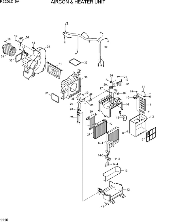 DOWNLOAD HYUNDAI R220LC-9A CRAWLER EXCAVATOR PARTS MANUAL