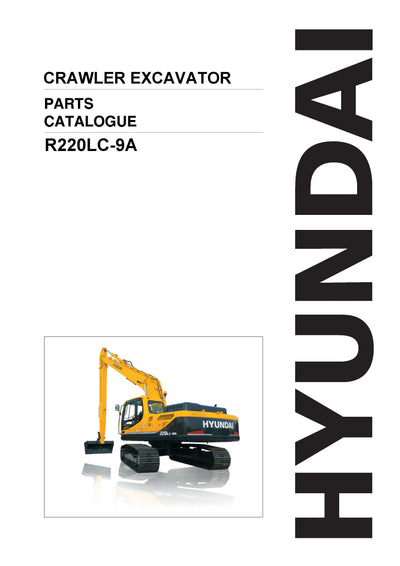 DOWNLOAD HYUNDAI R220LC-9A CRAWLER EXCAVATOR PARTS MANUAL