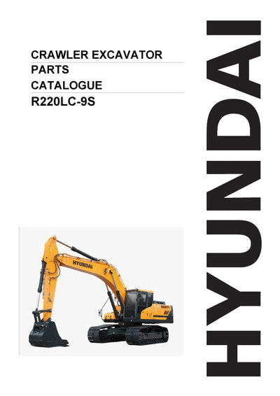 R220LC-9S HYUNDAI CRAWLER EXCAVATOR PARTS MANUAL