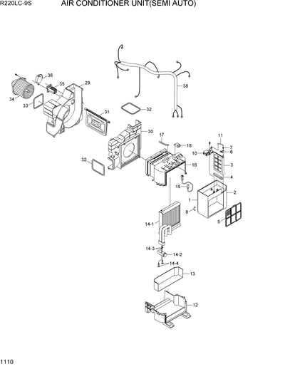 R220LC-9S HYUNDAI CRAWLER EXCAVATOR PARTS MANUAL
