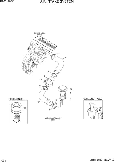 DOWNLOAD HYUNDAI R260LC-9S CRAWLER EXCAVATOR PARTS MANUAL