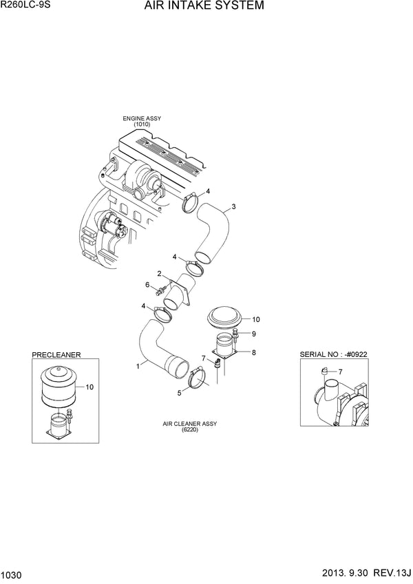 DOWNLOAD HYUNDAI R260LC-9S CRAWLER EXCAVATOR PARTS MANUAL
