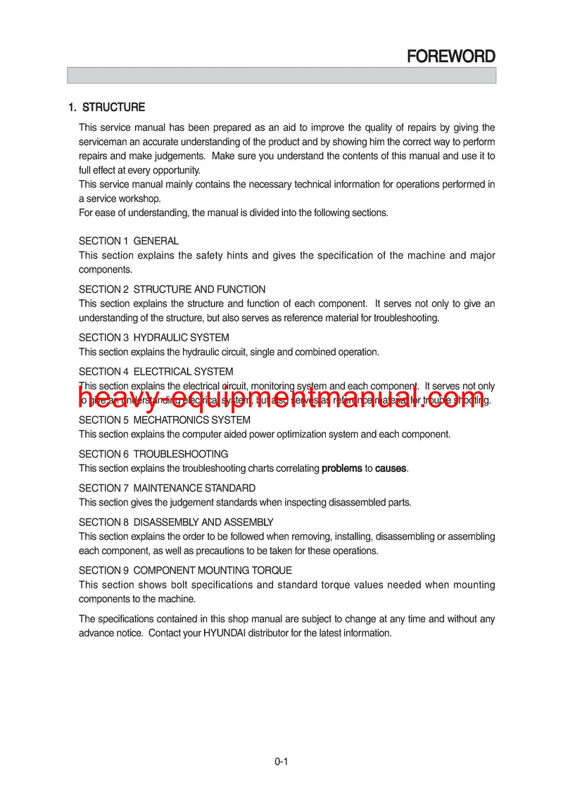 DOWNLOAD Hyundai R300LC-7 Crawler Excavator Service Repair Manual