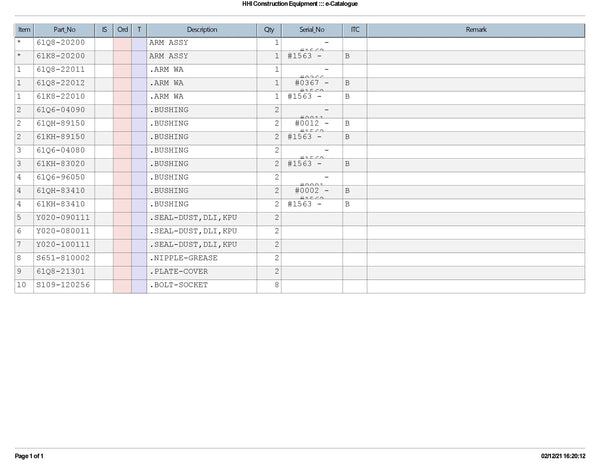 DOWNLOAD HYUNDAI R300LC-9S CRAWLER EXCAVATOR PARTS MANUAL