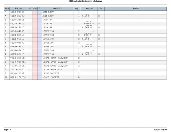 DOWNLOAD HYUNDAI R300LC-9S CRAWLER EXCAVATOR PARTS MANUAL