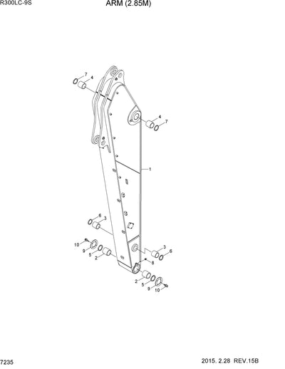 DOWNLOAD HYUNDAI R300LC-9S CRAWLER EXCAVATOR PARTS MANUAL