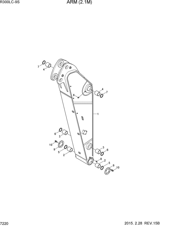 DOWNLOAD HYUNDAI R300LC-9S CRAWLER EXCAVATOR PARTS MANUAL