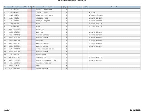 DOWNLOAD HYUNDAI R305LC-7 CRAWLER EXCAVATOR PARTS MANUAL