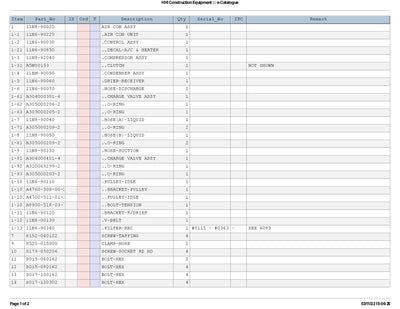 DOWNLOAD HYUNDAI R305LC-7 CRAWLER EXCAVATOR PARTS MANUAL