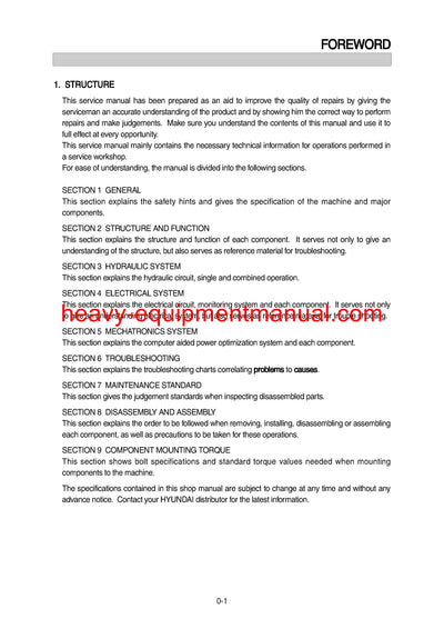 DOWNLOAD Hyundai R305LC-7 Crawler Excavator Service Repair Manual