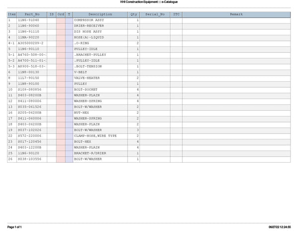 DOWNLOAD HYUNDAI R320LC-7 CRAWLER EXCAVATOR PARTS MANUAL