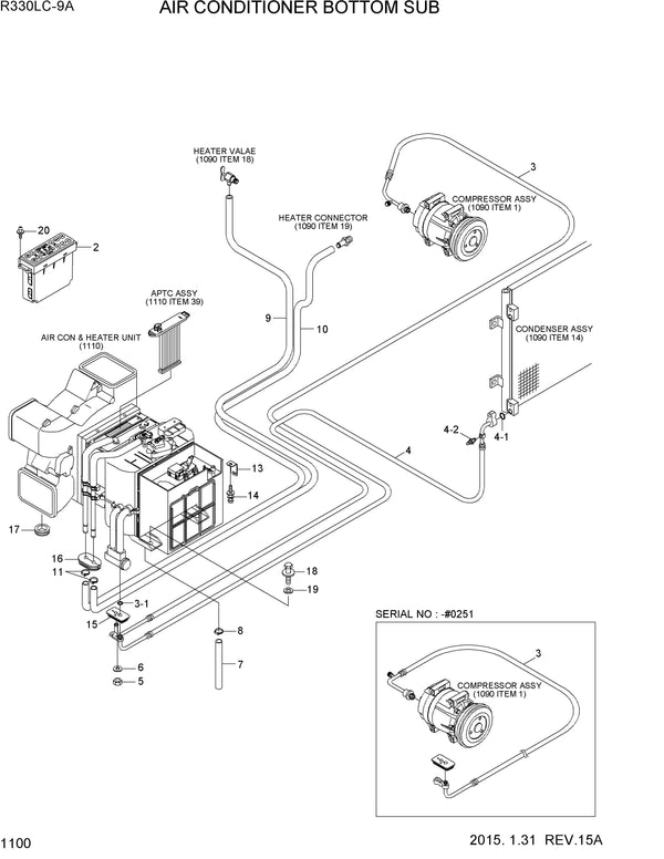 DOWNLOAD HYUNDAI R330LC-9A CRAWLER EXCAVATOR PARTS MANUAL