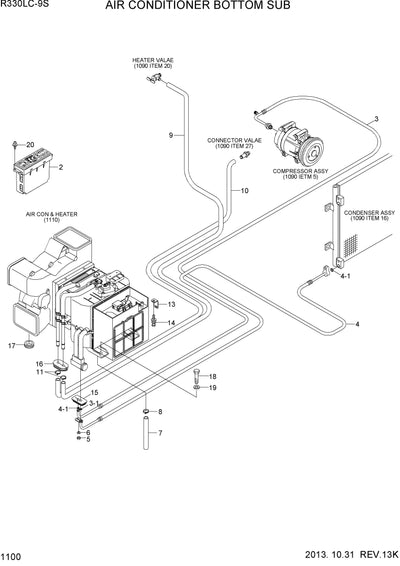 DOWNLOAD HYUNDAI R330LC-9S CRAWLER EXCAVATOR PARTS MANUAL