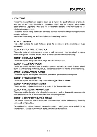 HyundaiR340LC-7 India Crawler Excavator Service Repair Manual