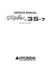 Hyundai R35-7 Mini Excavator Service Repair Manual