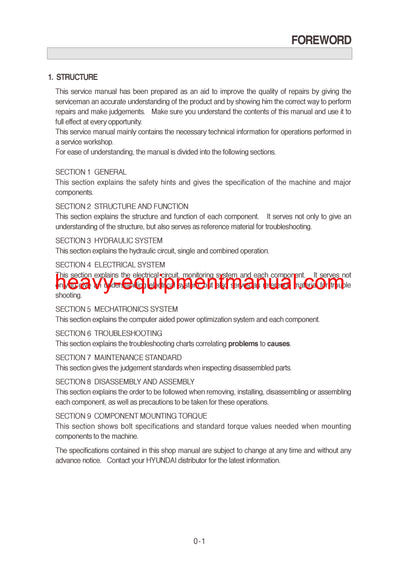 DOWNLOAD Hyundai R360LC-7 Crawler Excavator Service Repair Manual