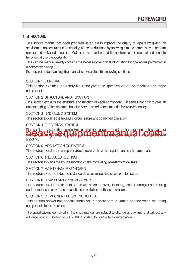 DOWNLOAD Hyundai R360LC-7 Crawler Excavator Service Repair Manual