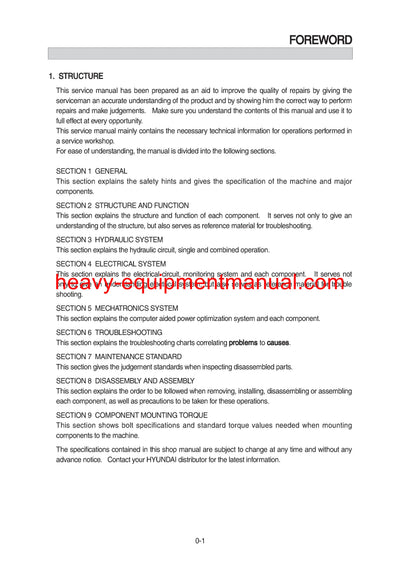 DOWNLOAD Hyundai R370LC-7 Crawler Excavator Service Repair Manual