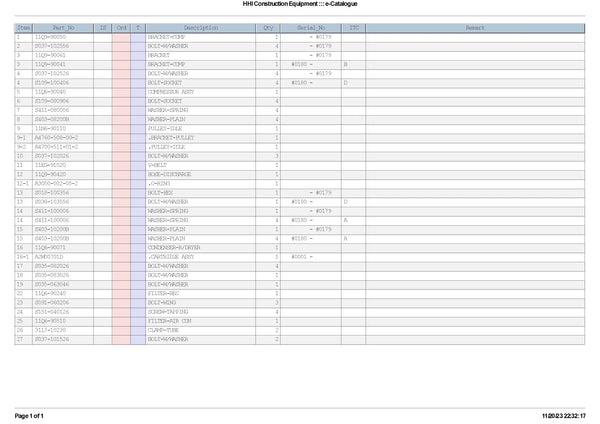 DOWNLOAD HYUNDAI R380LC-9 CRAWLER EXCAVATOR PARTS MANUAL