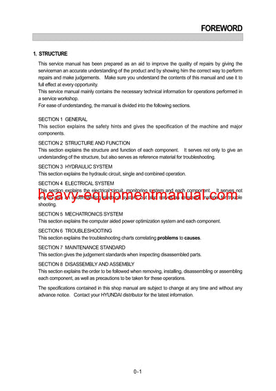 DOWNLOAD Hyundai R450LC-3 Crawler Excavator Service Repair Manual