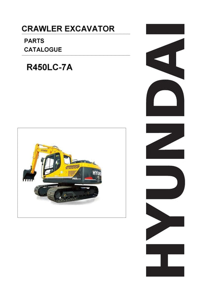DOWNLOAD HYUNDAI R450LC-7A CRAWLER EXCAVATOR PARTS MANUAL