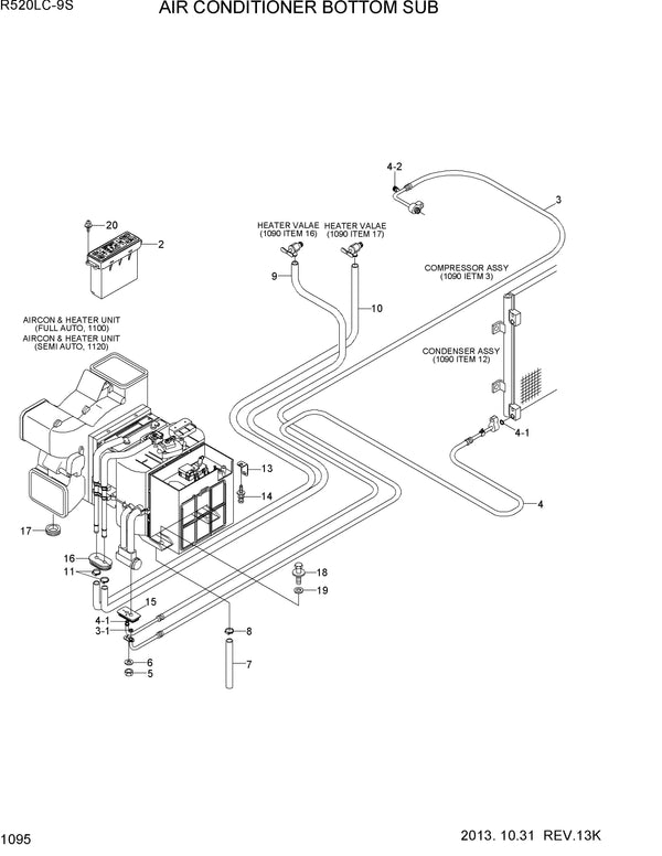 DOWNLOAD HYUNDAI R520LC-9S CRAWLER EXCAVATOR PARTS MANUAL