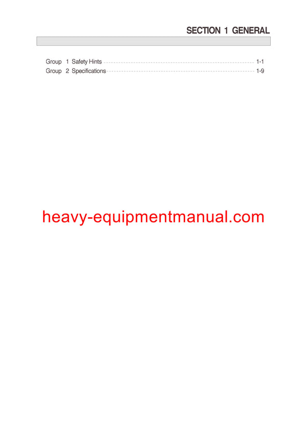 Hyundai R55-3 Crawler Excavator Service Repair Manual