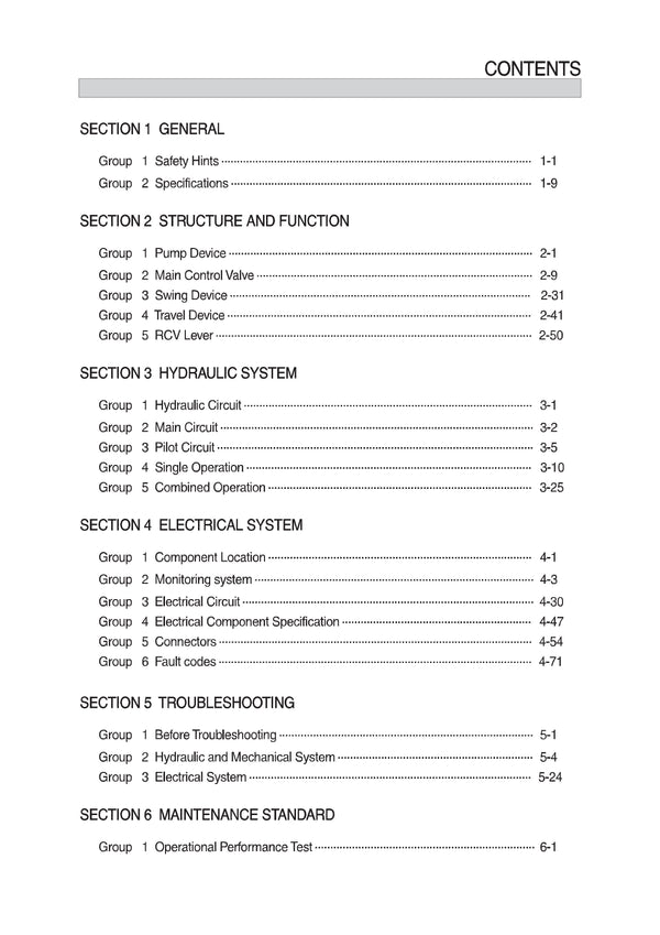 Hyundai R55-9A Crawler Excavator Service Repair Manual