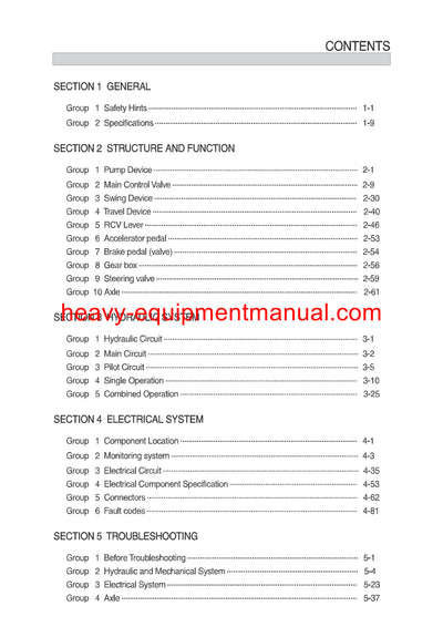 HYUNDAI R55W-9A WHEEL EXCAVATOR SERVICE REPAIR MANUAL