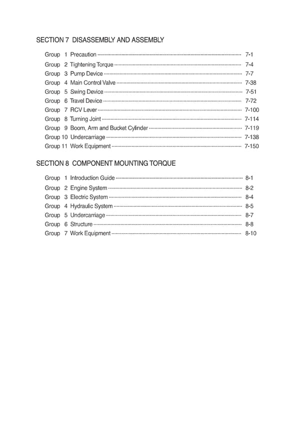 Hyundai R60-9S Crawler Excavator Service Repair Manual