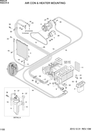 DOWNLOAD HYUNDAI R6OCR-9 CRAWLER EXCAVATOR PARTS MANUAL