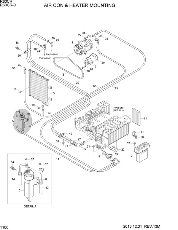 DOWNLOAD HYUNDAI R6OCR-9 CRAWLER EXCAVATOR PARTS MANUAL