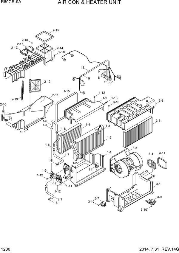 DOWNLOAD HYUNDAI R80CR-9A CRAWLER EXCAVATOR PARTS MANUAL