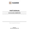 Hamm 311 H2.16 Soil Compactor (2198658) Parts Manual PDF