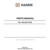 Hamm HD+ 120-140 H1.84 (2077252) Parts Manual PDF